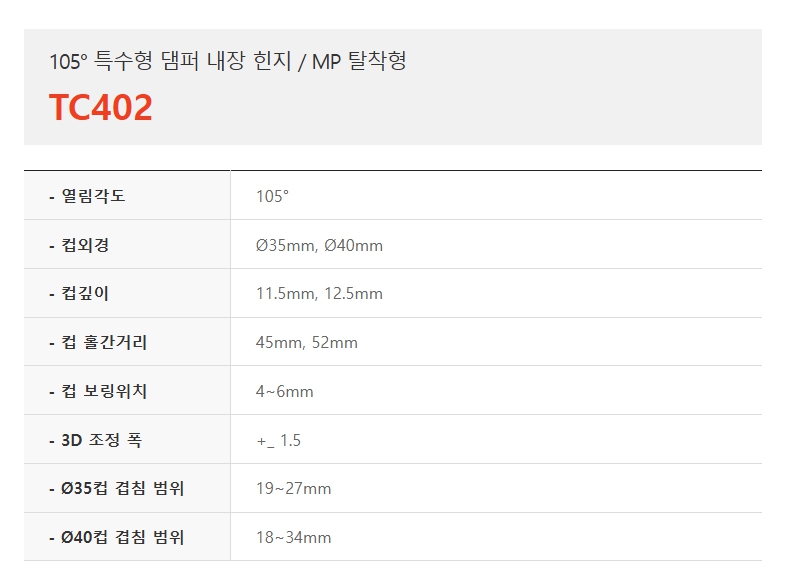 105도 특수형 댐퍼 내장 힌지, MP탈착형 TC402-1.jpg