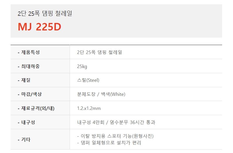 2단 25폭 댐핑 철레일, MJ 225D-1.jpg